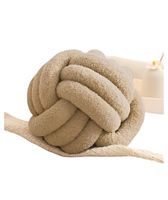 COJIN ELEGANTE NUDO BEIGE 22 CM