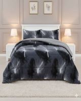 Cubrecama Premium Plush y Chiporro - Invierno King gris