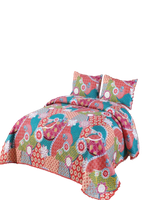 Cubrecama Ligero De Verano Con Pompones - Elegantes 2P TD12