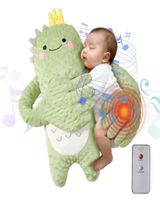 Peluche Palma Calmante Para Bebé Dinosaurio Verde