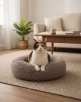 Cama Acolchada de Alta Densidad para tus mascotas 50 cm beige