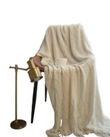 Mantas Tejidas para decorar  127x152 cm -3