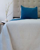 Cubrecama Quilt Bicolor plaza y media Doral M05