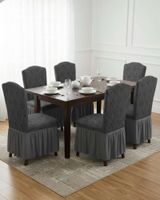 JUEGO DE 6 FUNDAS DE SILLA TEJIDO 3D M4