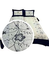 CUBRECAMA COLCHA QUILT DE VERANO PLAZA Y MEDIA BORDADO A1