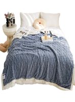 FRAZADA MANTA DE PLUSH Y SHERPA EXTRA SUAVES TP23