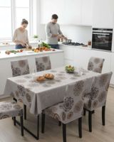 Juego De Mantel Antimanchas 140x220 + 6 Fundas De Silla 20