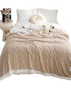 FRAZADA MANTA DE PLUSH Y SHERPA EXTRA SUAVES TP08