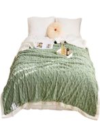 FRAZADA MANTA DE PLUSH Y SHERPA EXTRA SUAVES TP12