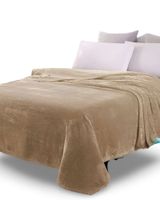 MANTAS PLUHS CAFÉ 2 PLAZAS