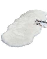 ALFOMBRAS DECORATIVAS IMITACION PIEL DE CONEJO BLANCA