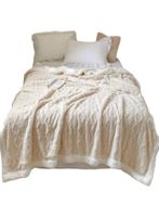 FRAZADA MANTA DE PLUSH Y SHERPA EXTRA SUAVES TP19