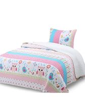 CUBRECAMA QUILT SHERPA INVIERNO PLAZA Y MEDIA C07
