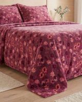 Juego de Sabanas de Polar 2 Plazas Diseños Estampados Invierno m3