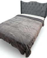 Frazada Térmica de Plush con Reverso en Chiporro gris