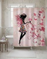 Cortina de Baño Tela Género + Forro Impermeable c04