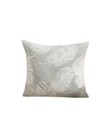 JUEGO DE 2 FUNDAS DE COJINES DE HOJAS VERDE