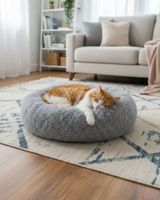 Cama Acolchada de Alta Densidad para tus mascotas 70 cm plomo