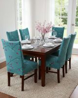 JUEGOS DE 6 FUNDAS PARA SILLAS  CON DISEÑO ELASTICO M24