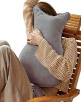 Pack de 2 Cojin de Gato Extra Suave para decorar o apego para niños Gris