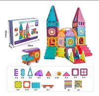 Set Bloques Magnéticos 94 Piezas - Castillo y Auto