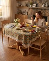 Mantel de Mesa de 120x220cm Estilo Bohemio Moderno m4
