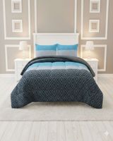 Cubrecama de invierno Plush y Chiporro - color azul King