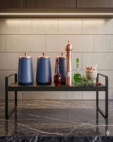 Rack Organizador de Fierro con Base de Madera Ideal para Baño y Cocina