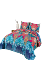 Cubrecama Ligero De Verano Con Pompones - Elegantes 2P TD14