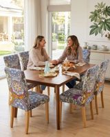 JUEGOS DE 6 FUNDAS PARA SILLAS CON DISEÑO ELASTICO M18