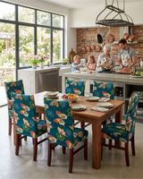 JUEGOS DE 6 FUNDAS PARA SILLAS CON DISEÑO ELASTICO M3