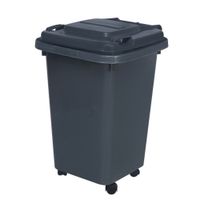 Basurero Contenedor De Basura 50 Litros Con Ruedas