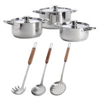 Set Bateria de Cocina 9 Piezas Acero Inoxidable COC13