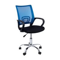Silla Ejecutiva Ergonómica New York Air Mesh Azul – Con Altura Ajustable y Diseño Moderno