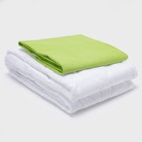 COMBO SABANA VERDE + CUBRECOLCHON KING