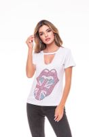 POLERA CHOKER PEDRERIA ROLLING ENGLAND WHITE RC4