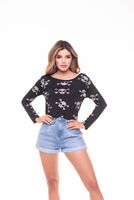 POLERA ML ESTAMPADA POISON SKULL BLACK RC-2