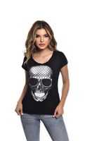 POLERA MC PEDRERIA SKULL SMILE BLACK RC-11