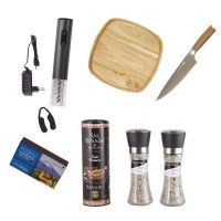 Set Parrillero 210 WAYU + Mix Sales Gourmet 7 Piezas
