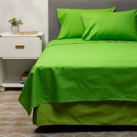 Cubrecolchon + Faldon + Sabana Verde King