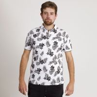 POLERA HOMBRE HAWAIANA MC CUELLO POLO BLANCA