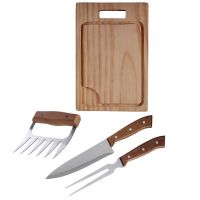 Set Parrilla 4 Piezas Acero Inoxidable Arthome PAR14