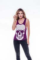 POLERA SM PEDRERIA SKULL PURPLE RC-5