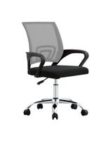 SILLA DE OFICINA EJECUTIVA NUEVA YORK ERGONOMICA RESPALDO MALLA GRIS BM-520MG