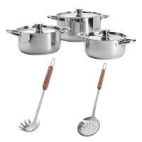 Set Bateria de Cocina 8 Piezas Acero Inoxidable COC16