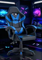 SILLA GAMER PRO FILADELFIA ERGONOMICA RECLINABLE COLOR AZUL BMG-17BL