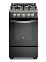 Cocina a Gas 4 Platos Mademsa LimpiaFácil FM4IP Negra