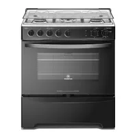 Cocina a Gas 5 Platos Mademsa Triple Llama M 940 T Negra