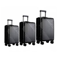 Maletas De Viaje Set De 3 Color Negro Con Organizadores