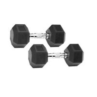 Set Par de Mancuernas Hexagonal 12.5 Kg por Unidad - Fitness